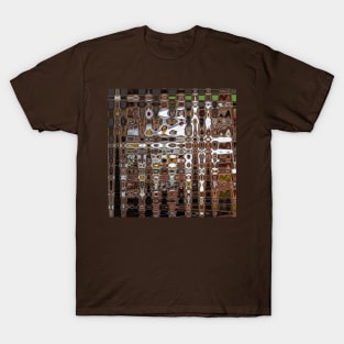 Brown and White intersect T-Shirt